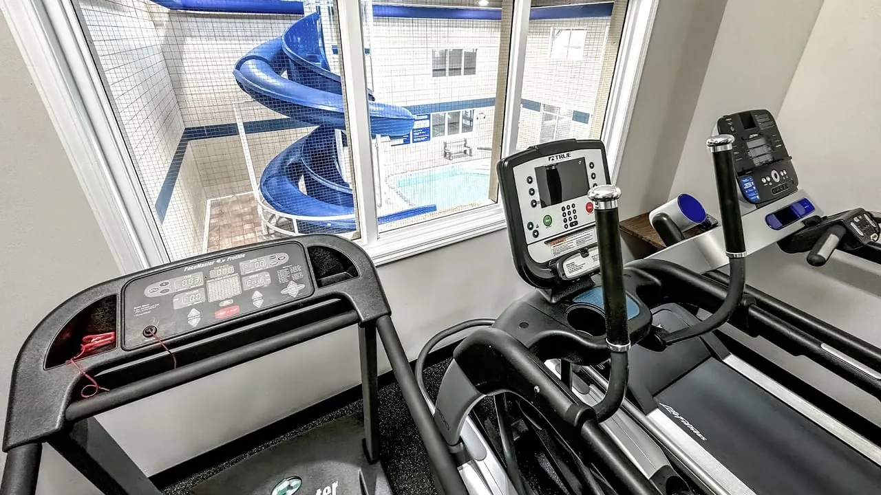 Hotel fitness room